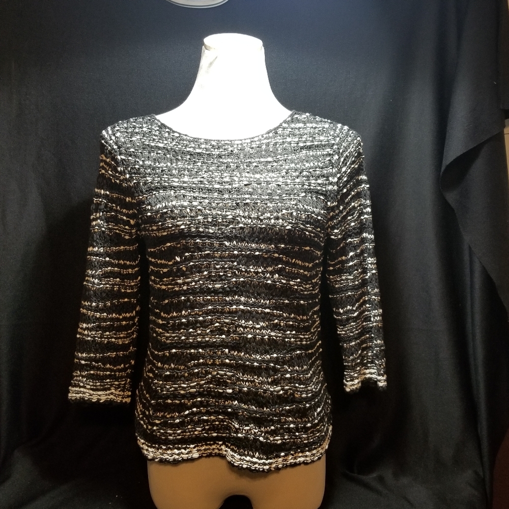 Eileen Fisher black and white Blouse size PP